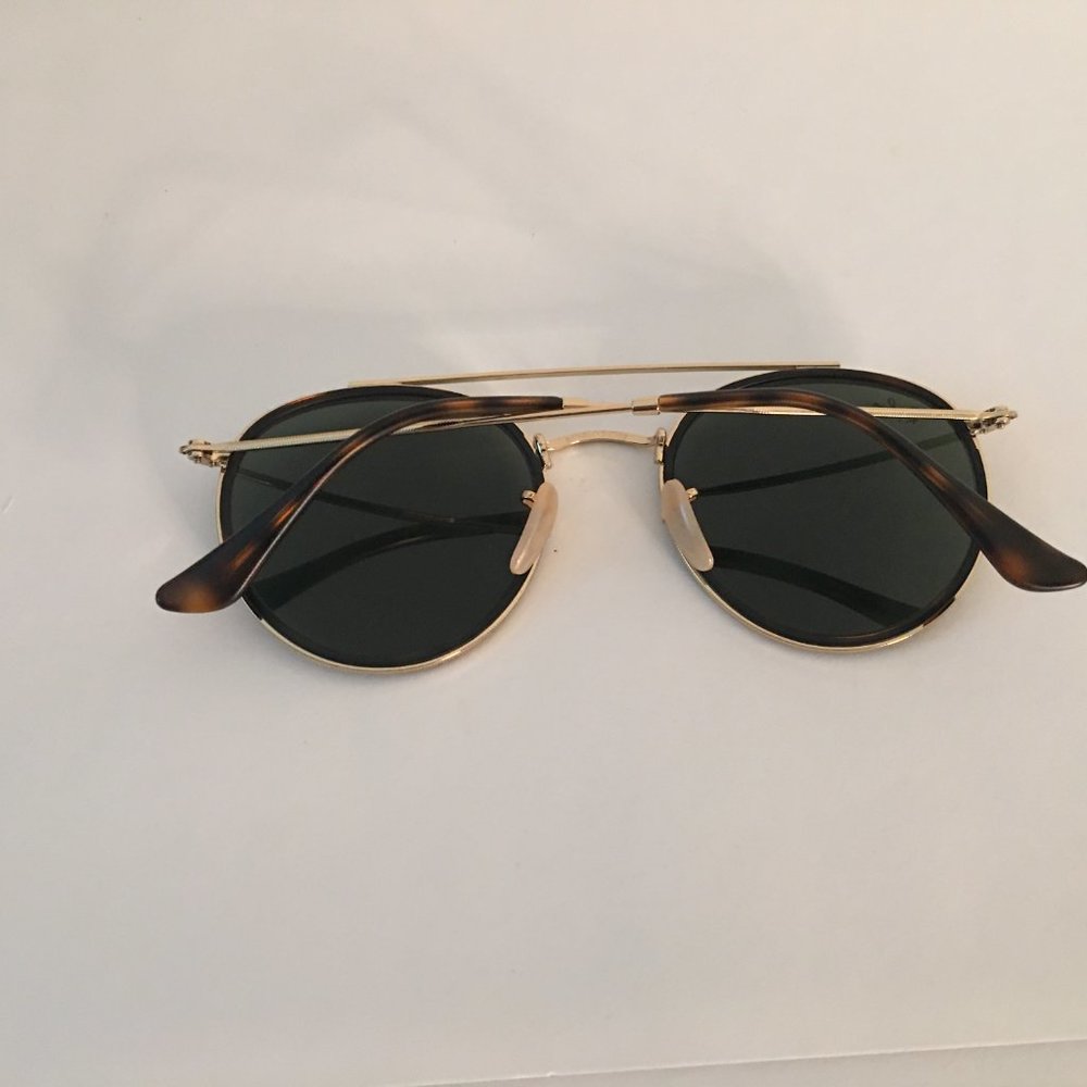Ray-Ban Round Polarized Double Bridge Sunglasses … - image 7
